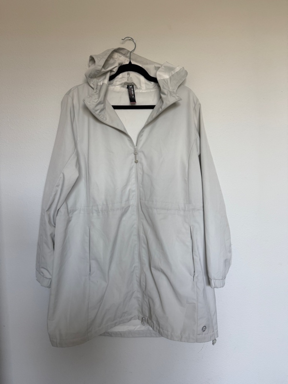 Mondetta Light Gray Hooded Trench Coat